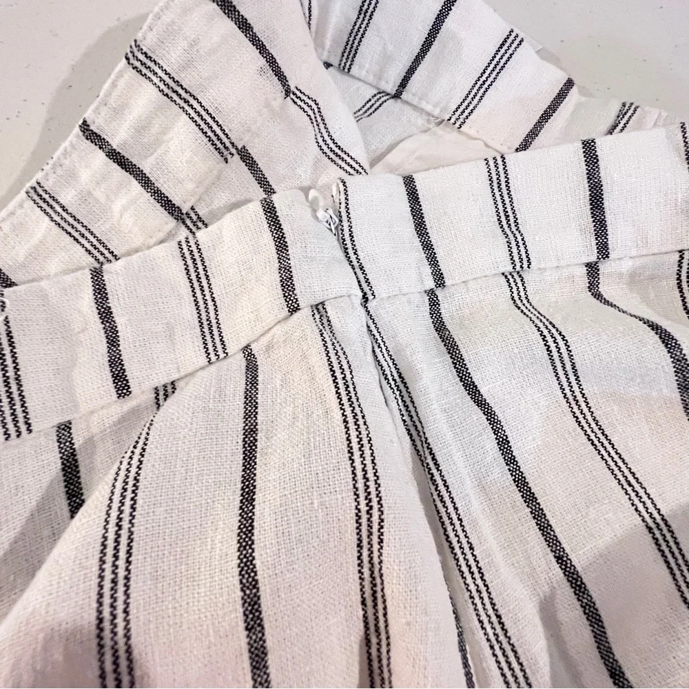 Old Navy NWT Black and White Vertical Stripe Mini Shift Skirt  Womens Size M - Picture 6 of 10